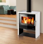 HAAS+SOHN kachlová kamna JONSBO - černá/kachle slonová kost