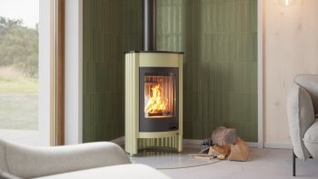 HS FLAMINGO krbová kamna MASTERFLAMME Medie I - olivová