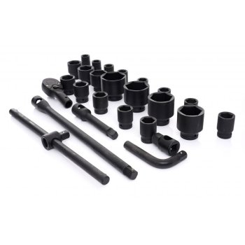 Kraft&Dele KD11758 Nástrčné rázové hlavice 3/4" 6-ti hran 26 ks