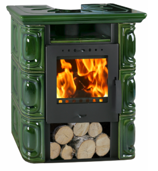 FLAMA kachlová kamna ALEA ECO - oliva