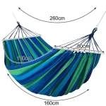 Dvojitá zahradní houpací síť Gardlov 21078, 260×160 cm, nosnost 150 kg