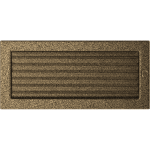 Krbová mřížka 17x37 BASIC staré zlato s žaluzií (VÝPRODEJ)