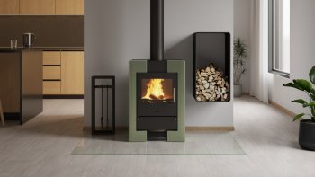 HS FLAMINGO krbová kamna ESPO II - olivová