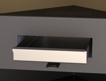 Krbová kamna BRONPI LERMA-H rohová s troubou, 9 kW, černá