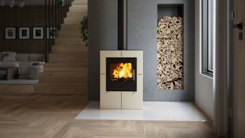 HS FLAMINGO krbová kamna EVENES - krémová