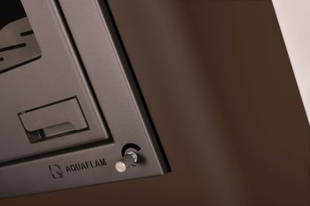 HS FLAMINGO krbová kamna AQUAFLAM 17 s výměníkem manuální regulace hnědá-sametová