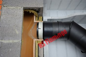 Kouřovod - přechodka do keramického komína 150/200mm/2mm kamna/komín