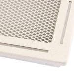 Krbová mřížka 16x32 cm, PREMIUM TREND krémový brokát s žaluzií