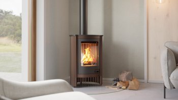 HS FLAMINGO krbová kamna MASTERFLAMME Piccolo I - hnědá - sametová