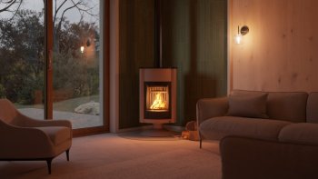 HS FLAMINGO krbová kamna MASTERFLAMME Grande II - krémová