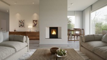 HS FLAMINGO krbová vložka AQUAFLAM 7 ROVNÁ s výměníkem a automatickou regulací