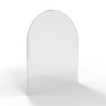 Sklo pod kamna - FLAMINGO Oblouk 1000x1200 mm, fazeta / R500 / 6 mm