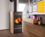 HAAS+SOHN krbová kamna AVESTA II s výměníkem - černá/Woodstone Prestige