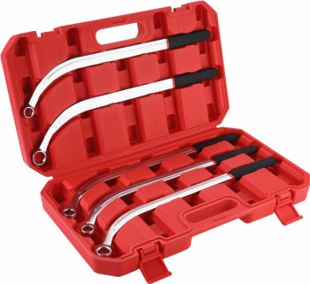 Sada očkových klíčů na napínáky rozvodů KRAFT&DELE KD12530, 5 ks, 13–19 mm