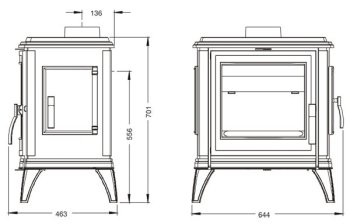 INVICTA krbová kamna SEDAN M krémová - smalt 9160-46