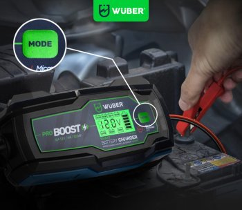 WUBER Mikroprocesorová nabíječka baterií 6-12V 4A W14250