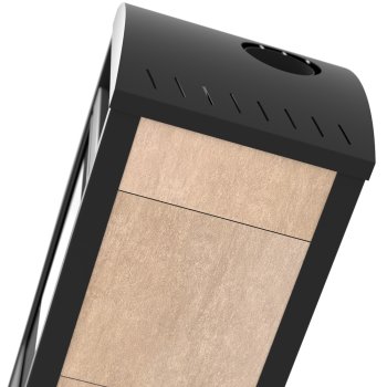 HS FLAMINGO krbová kamna AQUAFLAM VARIO BARMA 11/5 kW - Ořech