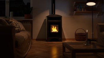 HS FLAMINGO krbová kamna AQUAFLAM VARIO BARMA 11/5 kW - Javor