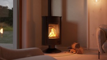 HS FLAMINGO krbová kamna MASTERFLAMME Medie II - černá