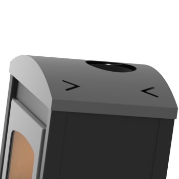 HS FLAMINGO krbová kamna STAVANGER - černá/šedá