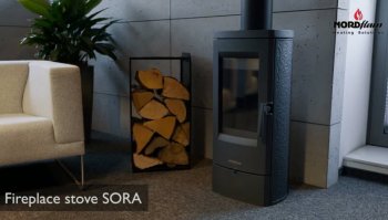Krbová kamna NORDflam SORA, 7 kW, černá