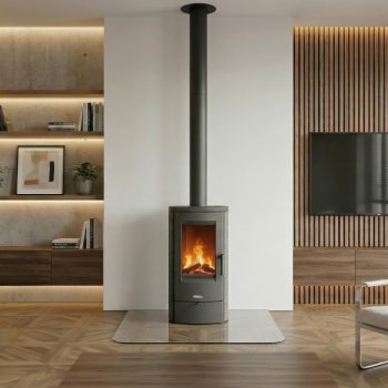 Krbová kamna NORDflam SORA, 7 kW, černá