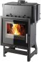 HAAS+SOHN krbová vložka VESUVIO II/12/2S s výměníkem - černá/potisk skla