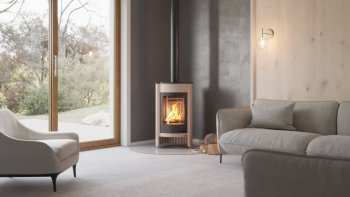 HS FLAMINGO krbová kamna MASTERFLAMME Medie I - krémová