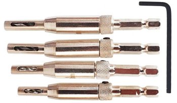 Kraft&Dele sada 4 samostředicích vrtáků KD11209