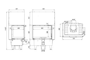 Krbová vložka DEFRO HOME INTRA SM BP G