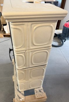 FLAMA kachlová kamna ELDUR ECO - cappuccino - II. Jakost