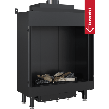 KRATKI Krbová plynová vložka LEO 76/62/G31/37MBAR na propan, pravé prosklení