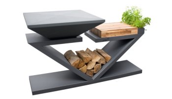 ARTISS Zahradní gril G5 Grafit s deskou z nerezové potravinářské oceli