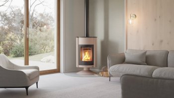 HS FLAMINGO krbová kamna MASTERFLAMME Grande II - krémová