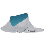 TRIZAND 10182 Plážový stan 220 x 120 x 90 cm tyrkysově šedý