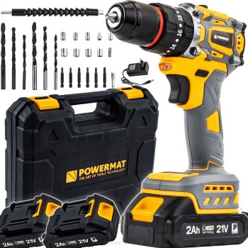 POWERMAT PM-WA-21V-2M Vrtací aku šroubovák 21V 2Ah