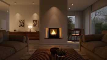 HS FLAMINGO krbová vložka AQUAFLAM 17 ROVNÁ s výměníkem a základní regulací