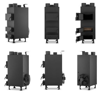 HIGHER horkovzdušná kamna a kotel na tuhá paliva PN3 - 25KW
