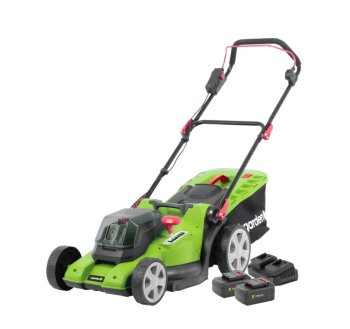 4GARDEN akumulátorová sekačka na trávu 38cm + 2x 20V baterie AM3822S