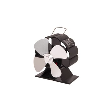 Ventilátor na kamna FLAMINGO čtyřlopatkový MINI, stříbrný