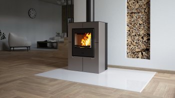 HS FLAMINGO krbová kamna EVENES - šedá