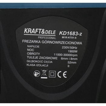 Kraft&Dele KD1683Z horní frézka 1900W