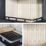 UNIFLAM krbová vložka 660 DURO s levým prosklením a horním otevíráním 837-005