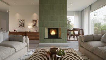 HS FLAMINGO krbová vložka AQUAFLAM 17 ROVNÁ s výměníkem a základní regulací