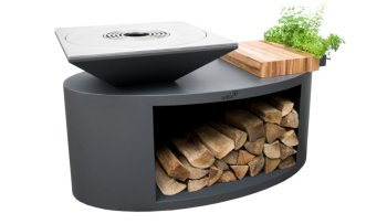 ARTISS Zahradní gril G3 Grafit s deskou z uhlíkové oceli