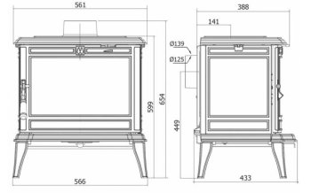 KAWMET krbová kamna Premium PROMETEUS S11 ECO