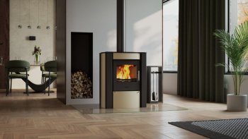 HS FLAMINGO krbová kamna AMOS - krémová