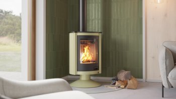 HS FLAMINGO krbová kamna MASTERFLAMME Piccolo II - olivová