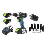 Kraft&Dele KD3407 AKU rázový utahovák 21V, 750Nm + 2x baterie a nabíječka