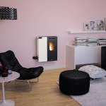 Peletová kamna Bronpi MINERVA-SLIM, 6,2 kW, slonovina